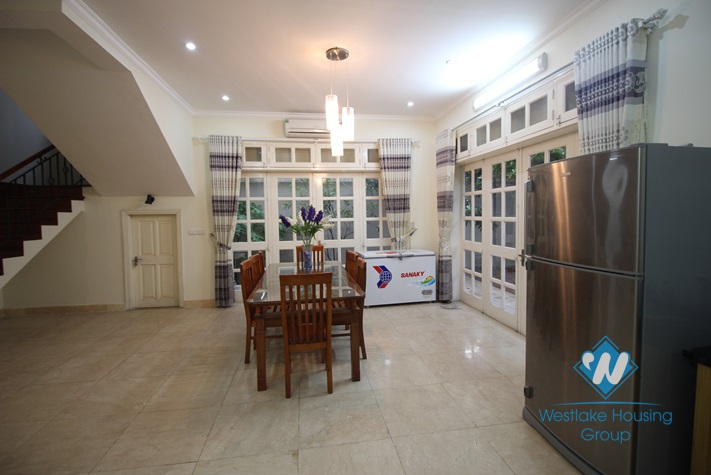 Large size and fully furnished house available for lease in Ciputra, Tay Ho district, Hanoi
